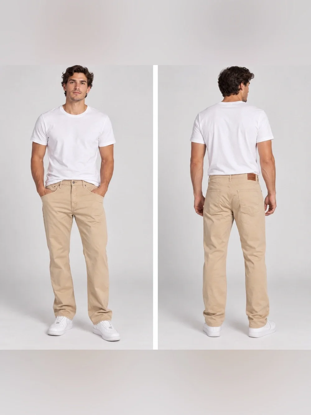 Lucky Brand Men's 410 Athletic Straight Khaki Stretch Pants/Chinos/Size 40